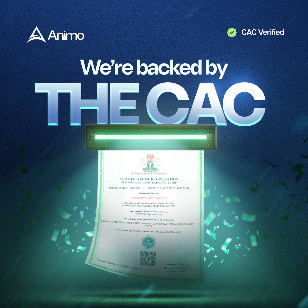 Animo platform banner